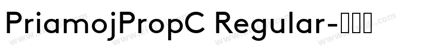 PriamojPropC Regular字体转换